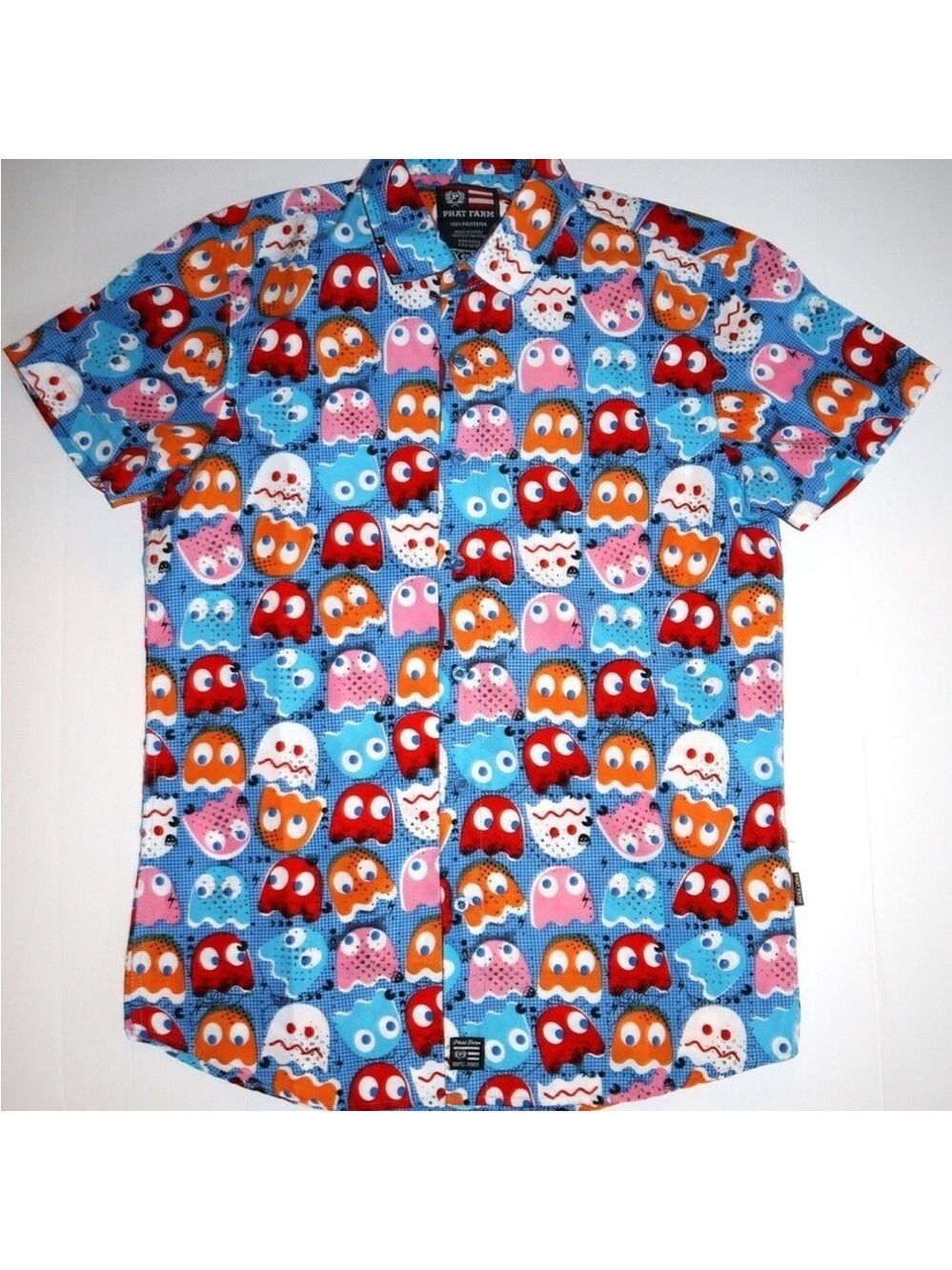 PHAT FARM PACMAN Short Sleeved Shirt sz small